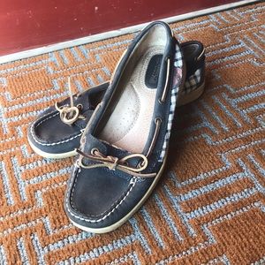 *SALE* Sperry Topsider Boat Shoes Navy & Gingham